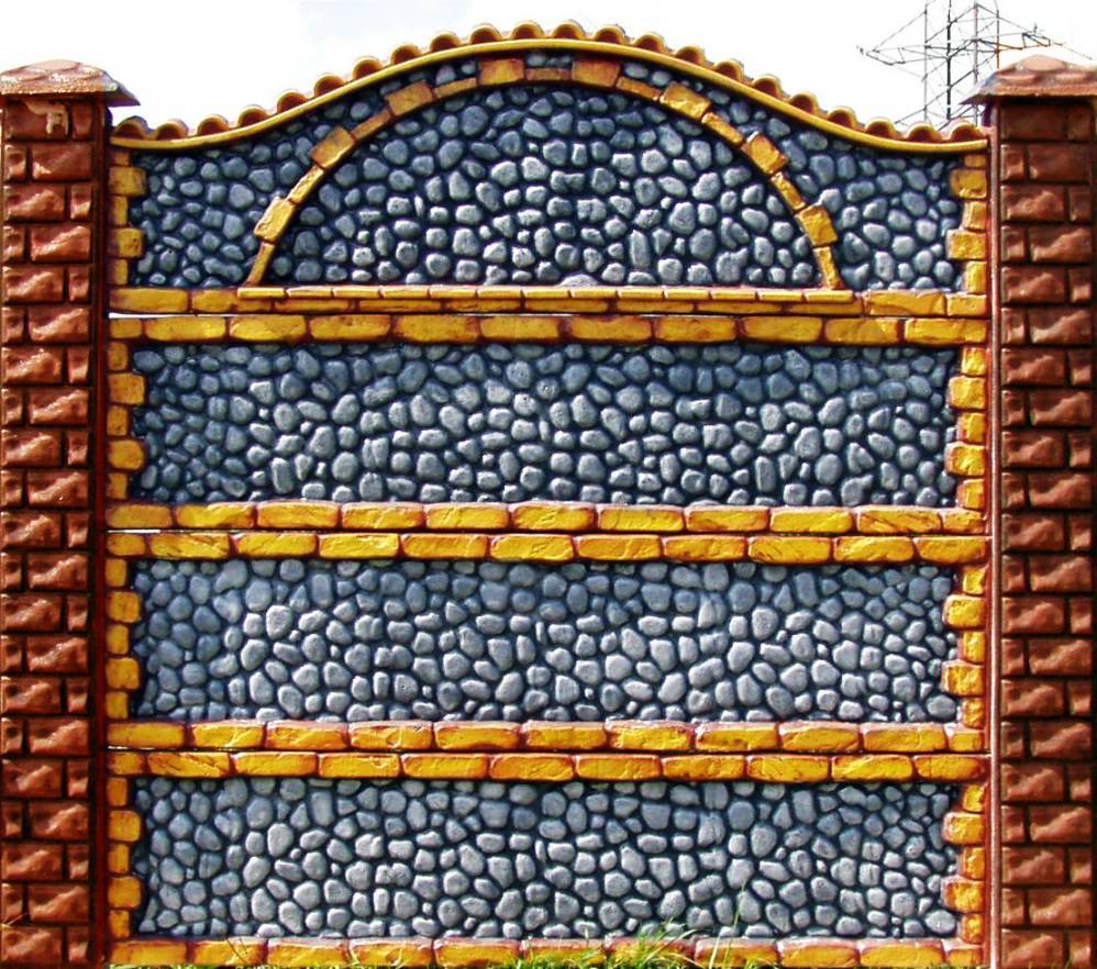 Забор бетонный Морской камень