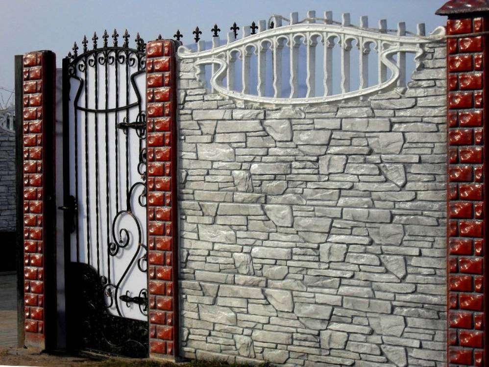 забор с воротами