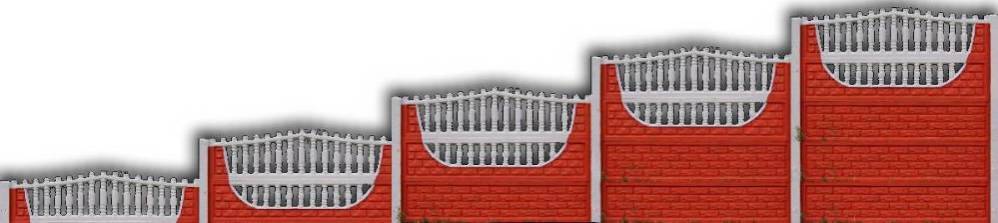 забор с разной высотой